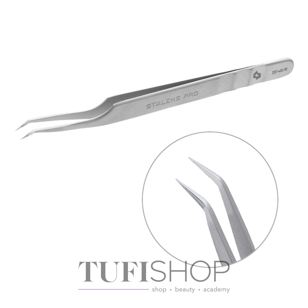 Staleks Professional Eyelash Tweezers Expert 40 Type 8 TE-40/8