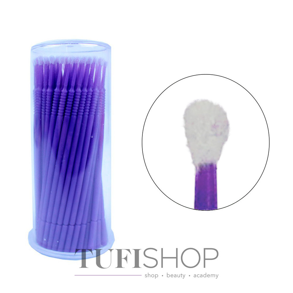 Micro brushes - 100 pcs - violet