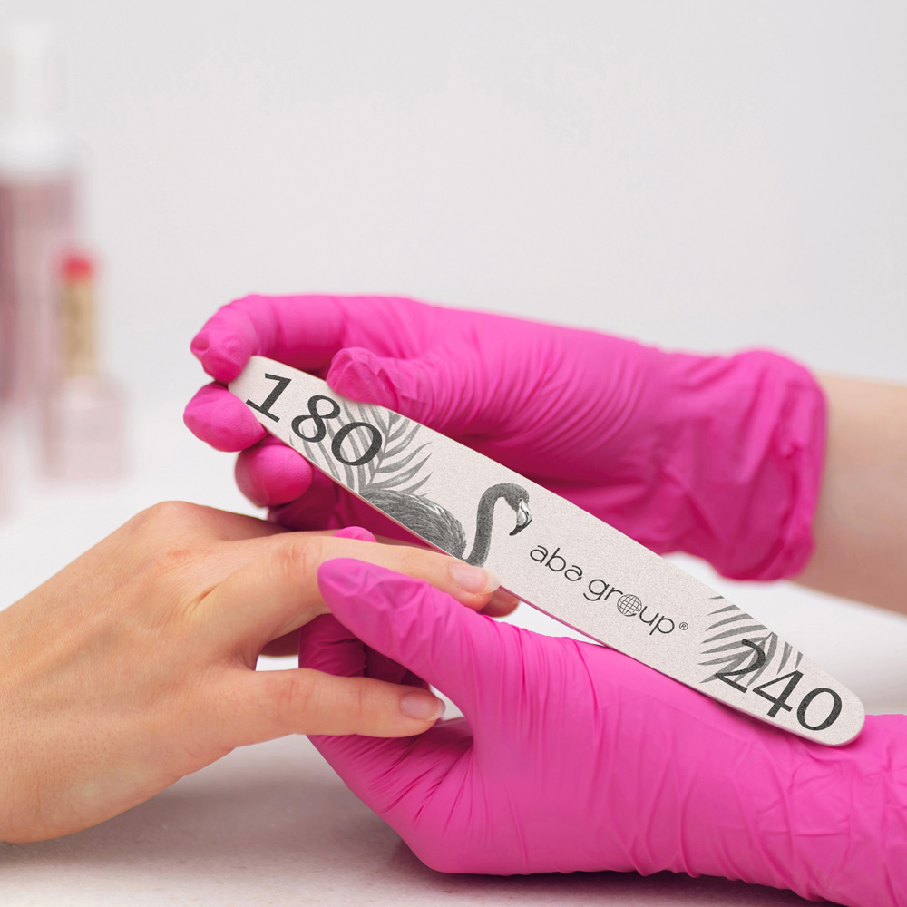 using a double-sided nail file