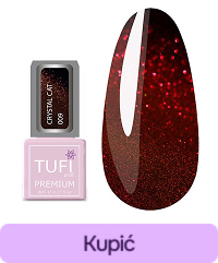 Lakier hybrydowy TUFI profi PREMIUM Crystal Cat 09 Rubin 8 ml