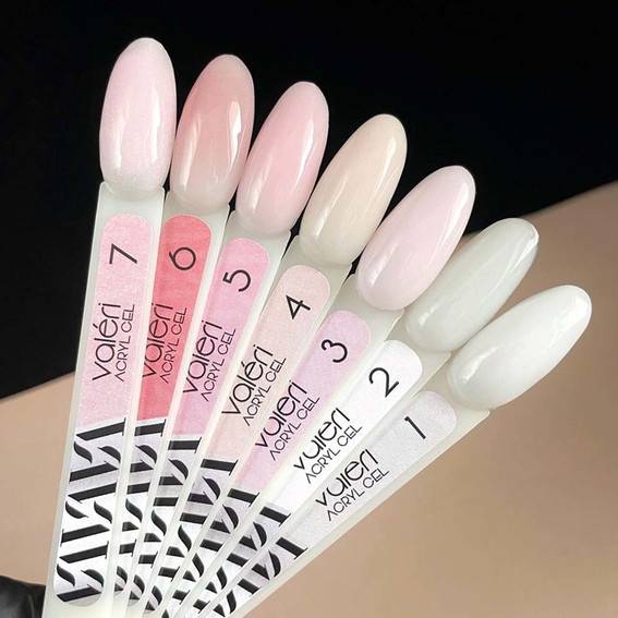 Palette der Aufbau-Polygels