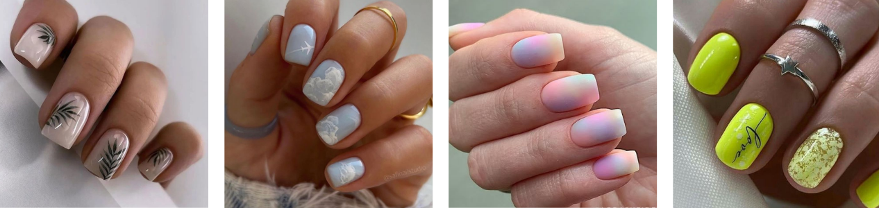 delikatny letni manicure
